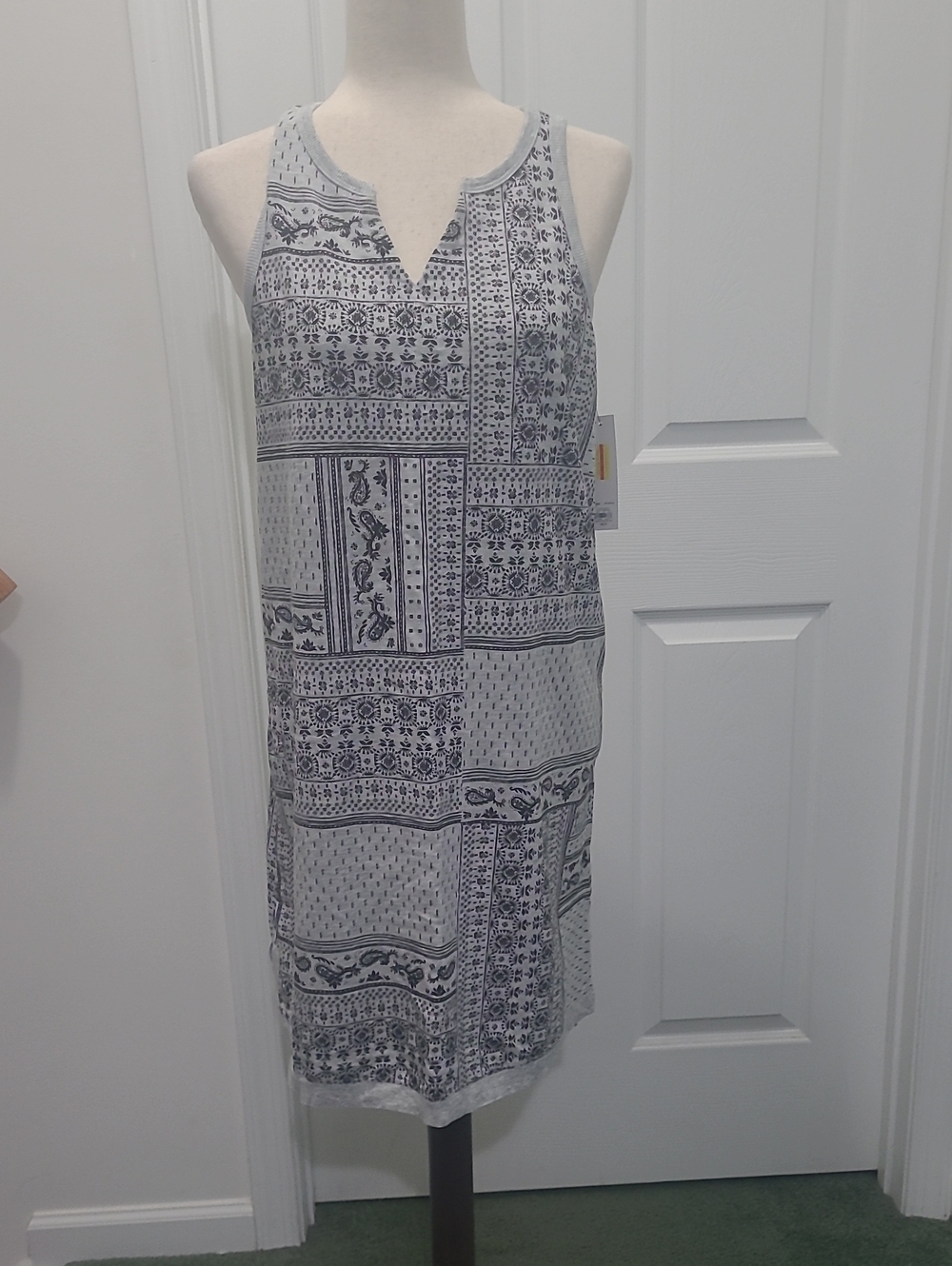 Sonoma Goods For Life  Paisley French Terry Tank Dress